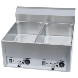   RM GASTRO REDFOX BM 60 EL Vízfürdős melegentartó, kétmedencés asztali elektromos, 660mm