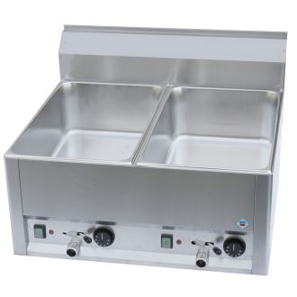   RM GASTRO REDFOX BM 60 EL Vízfürdős melegentartó, kétmedencés asztali elektromos, 660mm