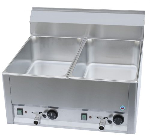 RM GASTRO REDFOX BM 60 EL Vízfürdős melegentartó, kétmedencés asztali elektromos, 660mm