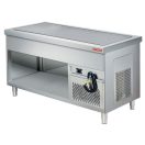 ARISCO BTCP 714 FN Pultelem hűtött lappal GN4/1, nyitott szekrénnyel, rozsdamentes, 1470mm