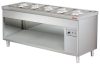 ARISCO BTEB 718 FN Bain-marie vízfürdős melegentartó pultelem nyitott szekrénnyel, rozsdamentes, GN5/1, 1800mm