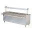 ARISCO BTEB 721 FN Bain-marie vízfürdős melegentartó pultelem nyitott szekrénnyel, rozsdamentes, GN6/1, 2100mm