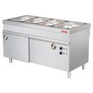 ARISCO BTEB 714 HFN Bain-marie vízfürdős melegentartó pultelem melegentartó szekrénnyel, rozsdamentes, GN4/1, 1470mm