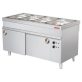 ARISCO BTEB 714 HFN Bain-marie vízfürdős melegentartó pultelem melegentartó szekrénnyel, rozsdamentes, GN4/1, 1470mm