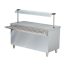 ARISCO BTN 714 HFN Semleges pultelem GN4/1 sík lappal, melegentartó szekrénnyel, rozsdamentes, 1470mm