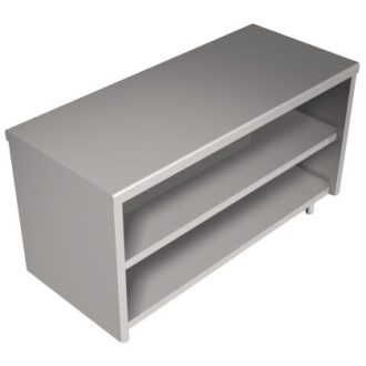   Önkiszolgáló pultsor semleges pultja, nyitott, rozsdamentes fedlappal, hossz: 120cm – COLD G285-12N