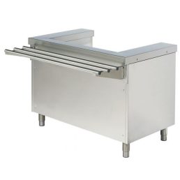   ARISCO BTOT 705 F Tányérfeladó-keret pultelem tálcasínnel, rozsdamentes acél, 700mm