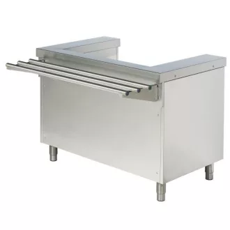   ARISCO BTOT 705 F Tányérfeladó-keret pultelem tálcasínnel, rozsdamentes acél, 700mm