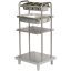 ARISCO BTK 4 Tálca, evőeszköz és kenyértartó, rozsdamentes acél, 740x660x1500mm