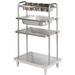   ARISCO BTK 5 Tálca, evőeszköz és kenyértartó, rozsdamentes acél, 940x660x1500mm