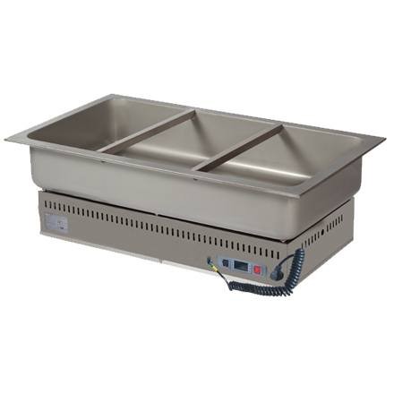 ARISCO HSG 3 Beépíthető Bain-Marie vízfűrdős melegentartó, GN3/1 méretű