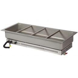   ARISCO HSG 4 Beépíthető Bain-Marie vízfűrdős melegentartó, GN4/1 méretű