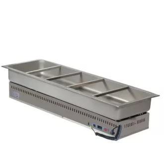   ARISCO HSG 5 Beépíthető Bain-Marie vízfűrdős melegentartó, GN5/1 méretű