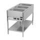 RM GASTRO BMSK 3120 Vízfürdős melegentartó 3xGN1/1, fix kivitel, alsó polccal, kezelőpanel a rövid oldalon