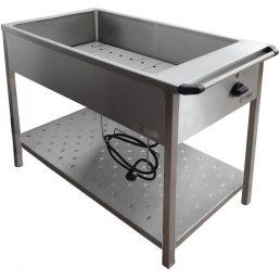   EMAX NM-1200 KN Vízfürdős melegentartó, fix kivitel, 2xGN1/1, alsó polccal
