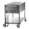 RM GASTRO BMPK 3120 Vízfűrdős melegentartó kocsi 3xGN1/1, alsó polccal, kezelőpanel a rövid oldalon