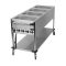 RM GASTRO BMPK 4120 Vízfűrdős melegentartó kocsi 4xGN1/1, alsó polccal, kezelőpanel a rövid oldalon