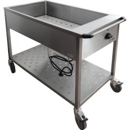   EMAX NM-1230 KN+KSZNM Vízfürdős melegentartó kocsi 3xGN1/1, alsó polccal