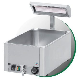   RM GASTRO REDFOX BMV 1115 + IL 3 Vízfürdős sültburgonya melegentartó, kerámia lámpával, GN1/1-150