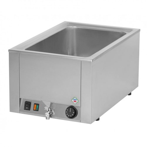 RM GASTRO REDFOX BMV 1120 Bain Marie asztali, 1xGN1/1-200 medencével, leeresztő csappal