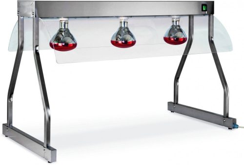 Asztali infralámpás melegentartó híd, 1x GN1/1 méretű, 1 izzóval – METALCARRELLI 9564T