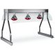 Asztali infralámpás melegentartó híd, 4x GN1/1 méretű, 4 izzóval – METALCARRELLI 9570T