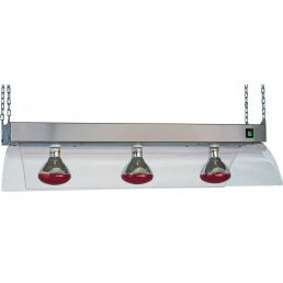   Függesztett infralámpás melegentartó, 4x GN1/1 méretű, 4 izzóval – METALCARRELLI 9570S