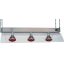 Függesztett infralámpás melegentartó, 4x GN1/1 méretű, 4 izzóval – METALCARRELLI 9570S