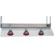 Függesztett infralámpás melegentartó, 4x GN1/1 méretű, 4 izzóval – METALCARRELLI 9570S