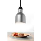 HENDI 273883 Melegentartó infralámpa, függesztett, 250W, ezüst színű hengeres lámpatesttel
