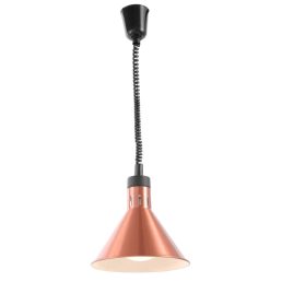   HENDI 273876 Melegentartó infralámpa, függesztett, 250W, réz színű kúpos lámpatesttel