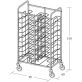 Univerzális tálcaszállító kocsi, kétoszlopos, 20 tálcához – METALCARRELLI 1475U