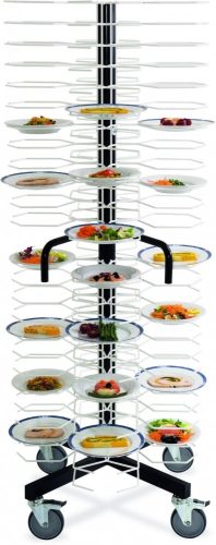 Mobil tányértároló állvány, 96 db-os, 24-31cm-es átmérőjű tányérokhoz – METALCARRELLI 3011