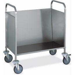   Tányérszállító kocsi, rozsdamentes, 200 db tányérhoz – METALCARRELLI 1270