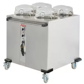   ARISCO HPL 432 Tányérfeladó kocsi, 4 aknás, fűtött, 24-32cm átmérőjű tányérokhoz