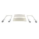 Maxima 09300545 Szervizkocsi, kétszintes, rozsdamentes, 90x50cm-es polclapokkal
