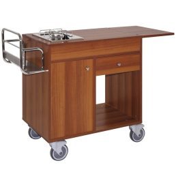   Flambír kocsi 1 égővel, 1230x500x870mm – METALCARRELLI 1160S