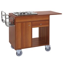   Flambír kocsi 2 egymás meletti égővel, 1230x500x870mm – METALCARRELLI 1160