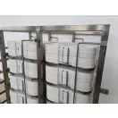 Szállítókocsi, nyitott, 36 db Thermotray típusú thermotálcához
