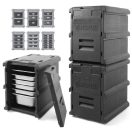 HENDI 707999 Thermobox ételszállító láda, előltöltős, 2xGN1/1-200