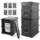 HENDI 707999 Thermobox ételszállító láda, előltöltős, 2xGN1/1-200