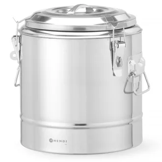   HENDI 710258 Hőszigetelt ételszállító badella, duplafalú, patenzáras, 36 literes (Kitchen Line)