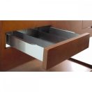 Süteményes hűtő kocsi, faburkolatú, evőeszköz és tányértartó fiókkal, alsó polccal – METALCARRELLI 6670-18