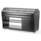 HENDI 274057 Hűtött salátabár (önkiszolgáló büfépult), 4xGN1/1, gördíthető, sziget kialakítású