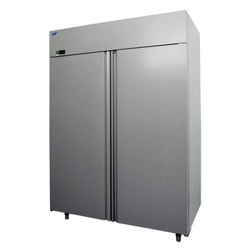 Hűtőszekrény, rozsdamentes, kétajtós 1345 literes, GN2/1 belmérettel – COLD S-1400 G A/G INOX