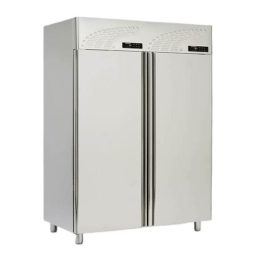   ALPFRIGO CM/CM 1400 SS Hűtőszekrény rozsdamentes burkolattal, két önálló légtérrel, 1300 literes