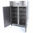 Maxima 09400040 Hűtőszekrény, rozsdamentes, kétajtós, 800 literes, GN1/1 kompatibilis belmérettel