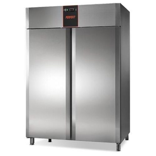 Hűtőszekrény, rozsdamentes, 1400 literes, GN2/1 belmérettel – Tecnodom AF14PKMTN