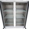 Maxima R 1200 GGN Üvegajtós hűtőszekrény, rozsdamentes, kétajtós 1200 literes, GN2/1 belmérettel