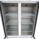 Maxima R 1200 GGN Üvegajtós hűtőszekrény, rozsdamentes, kétajtós 1200 literes, GN2/1 belmérettel